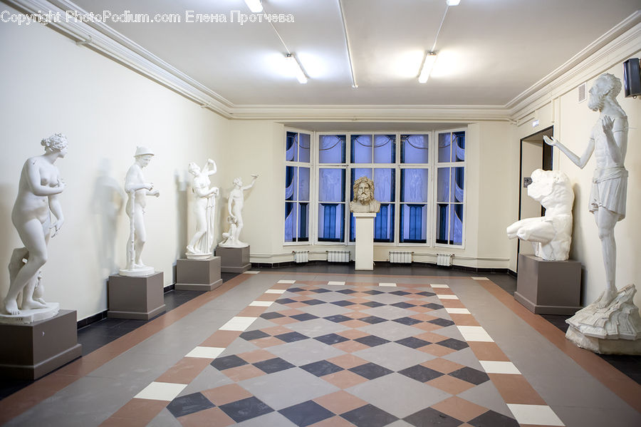 Floor, Flooring, Art, Sculpture, Statue, Dining Room, Indoors