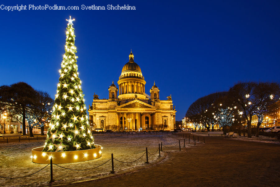 Architecture, Downtown, Plaza, Town Square, Cathedral, Church, Worship