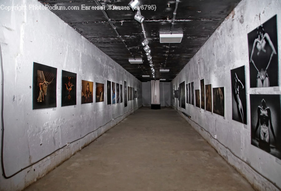 Path, Sidewalk, Walkway, Corridor, Art, Tunnel, Collage