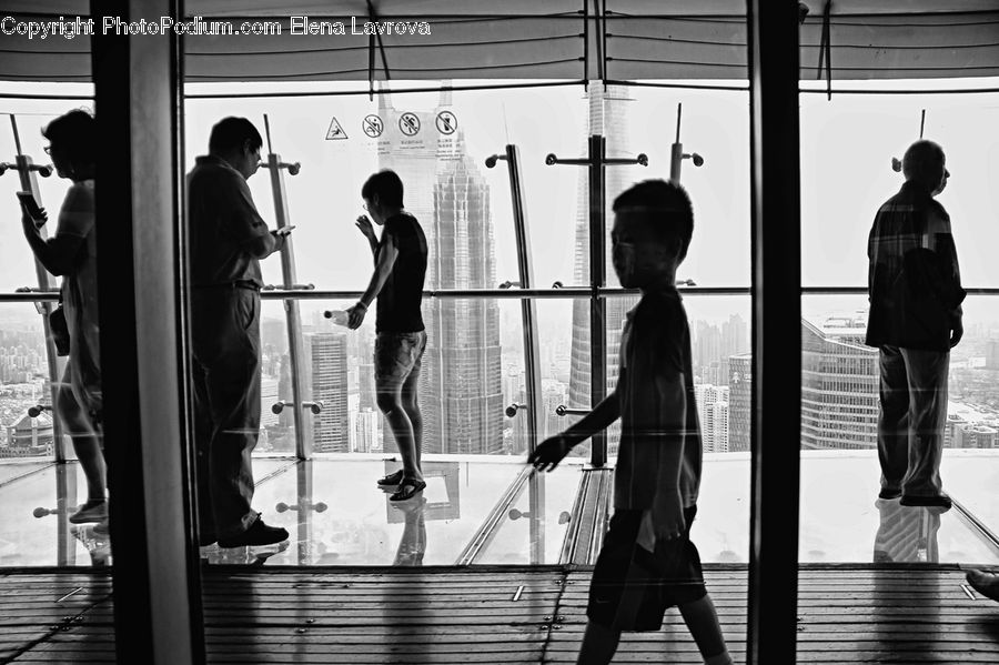 People, Person, Human, Back, Silhouette, Dock, Landing