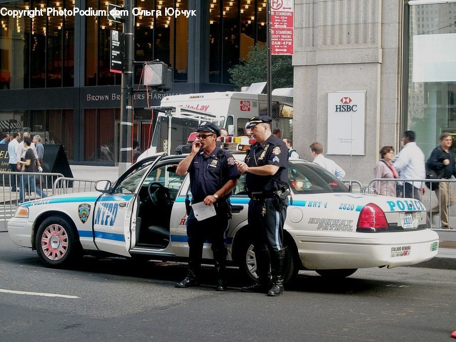 People, Person, Human, Officer, Police, Automobile, Car