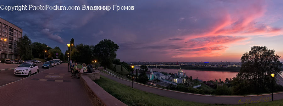Dusk, Outdoors, Sky, Sunlight, Sunrise, Sunset, Boardwalk
