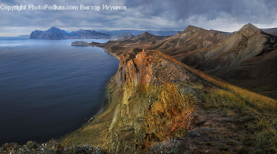 Cliff, Outdoors, Coast, Sea, Water, Promontory, Landscape