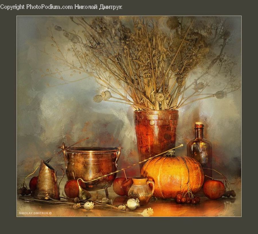 Garlic, Plant, Glass, Goblet