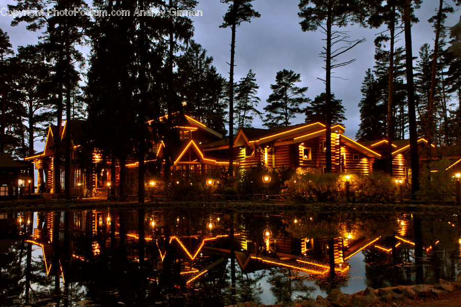 Building, Cottage, Housing, Hotel, Resort, Deck, Porch