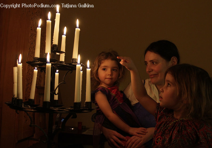 Candle, People, Person, Human, Face, Portrait, Smile