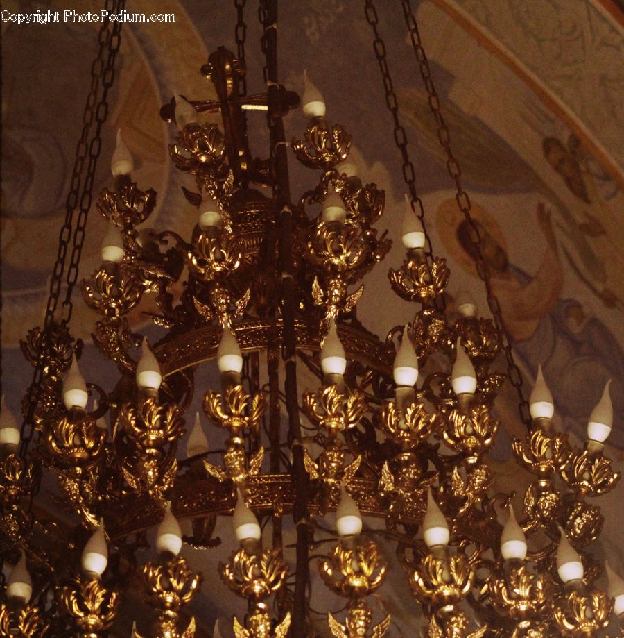 Chandelier, Lamp, Candle, Light Fixture, Lighting, Dining Room, Indoors