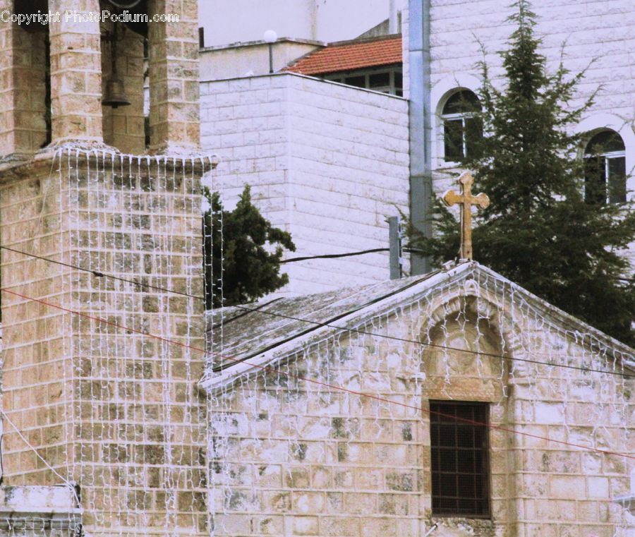 Architecture, Bell Tower, Clock Tower, Tower, Brick, Fence, Wall