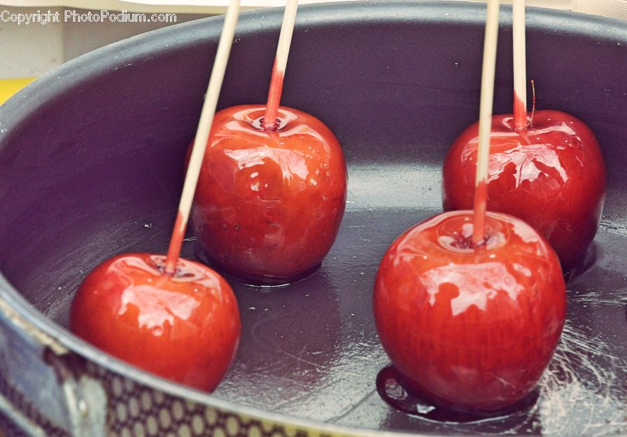 Cherry, Fruit, Caramel, Beverage, Drink, Dessert, Food