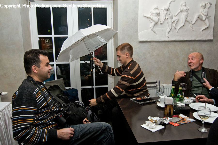 People, Person, Human, Umbrella, Sitting, Alcohol, Beverage