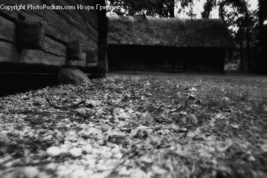 Bench, Rubble, Tomb, Countryside, Farm, Field, Outdoors