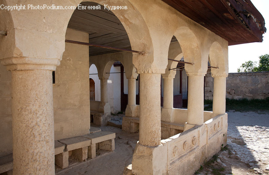 Ancient Egypt, Fence, Wall, Patio, Brick, Column, Pillar