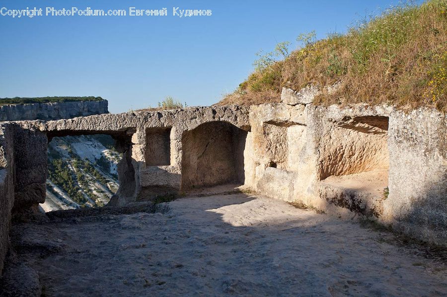 Tomb, Castle, Fort, Ruins, Bunker, Rock, Ground