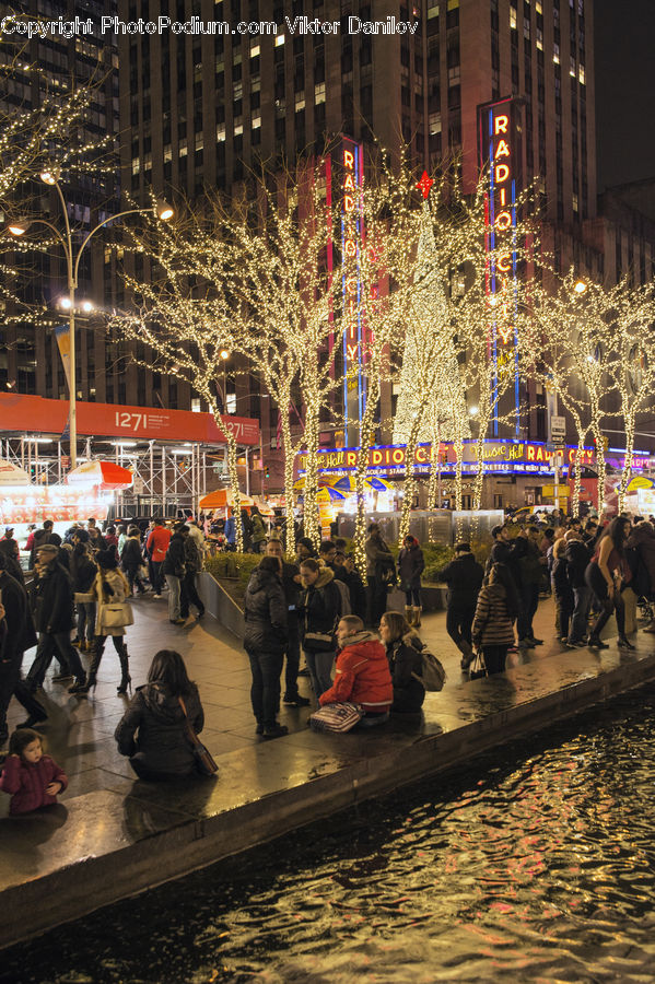 People, Person, Human, Crowd, Architecture, Downtown, Plaza