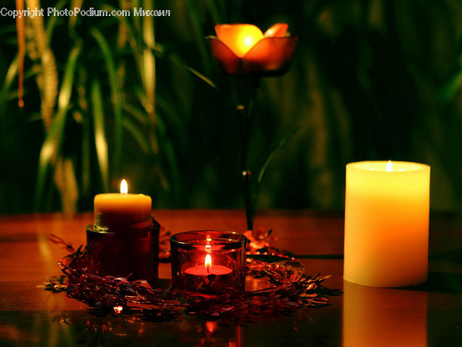 Candle, Fire, Flame, Pot, Pottery, Glass