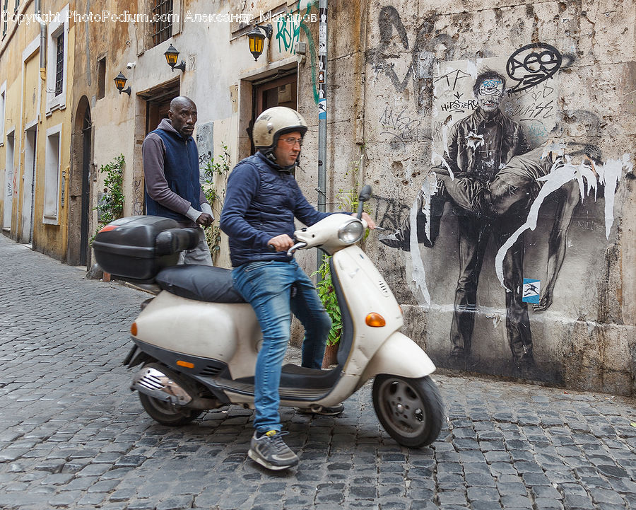 Human, People, Person, Scooter, Vehicle, Motor Scooter, Motorcycle