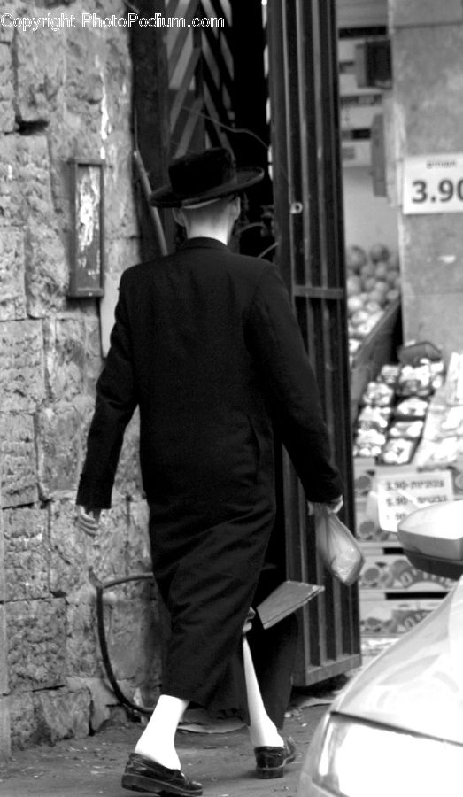 People, Person, Human, Newsstand, Shop, Back, Clothing