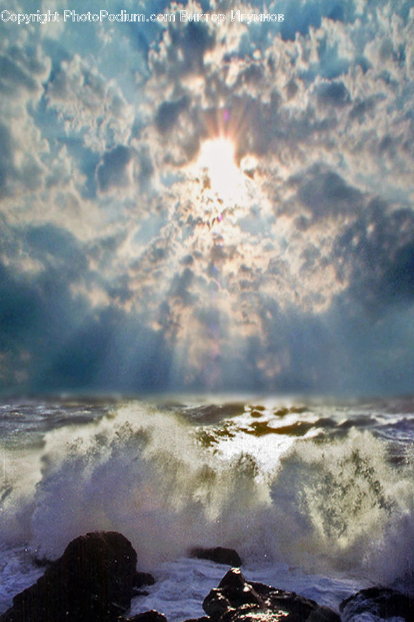 Azure Sky, Cloud, Outdoors, Sky, Ocean, Sea, Water