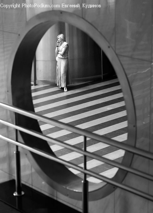 Spiral, Banister, Handrail, Staircase, Chair, Furniture