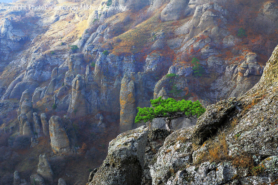 Cliff, Outdoors, Canyon, Valley, Rock, Aerial View, Crest