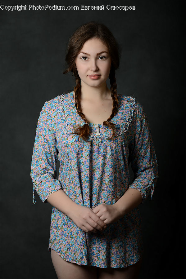 People, Person, Human, Blouse, Clothing, Plaid, Dress
