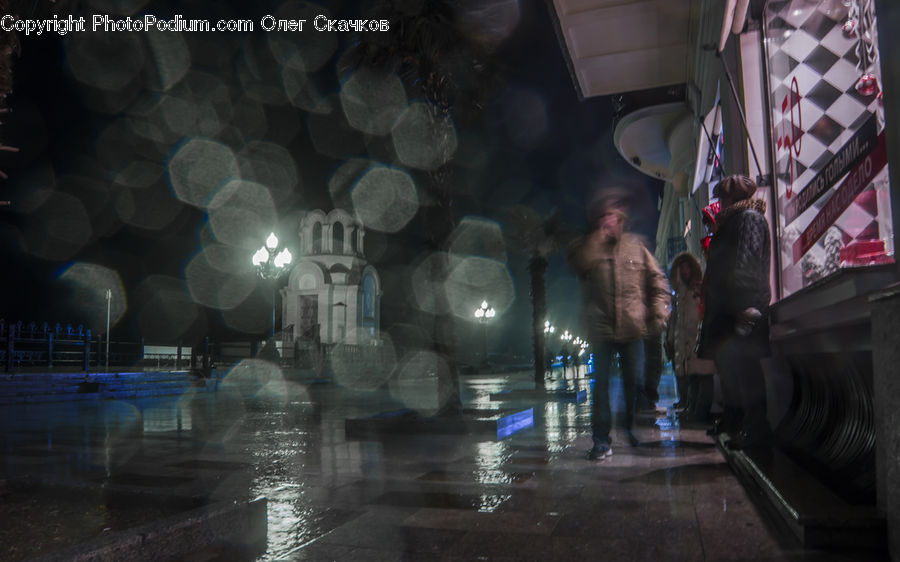 People, Person, Human, Night, Outdoors, Water, Shop