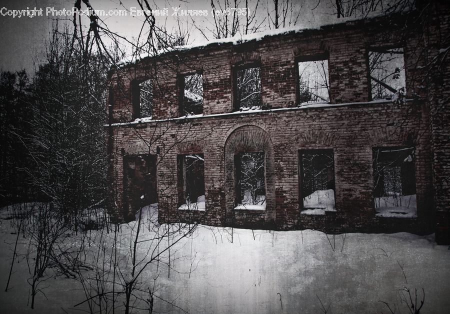 Brick, Building, Housing, Villa, Alley, Alleyway, Road