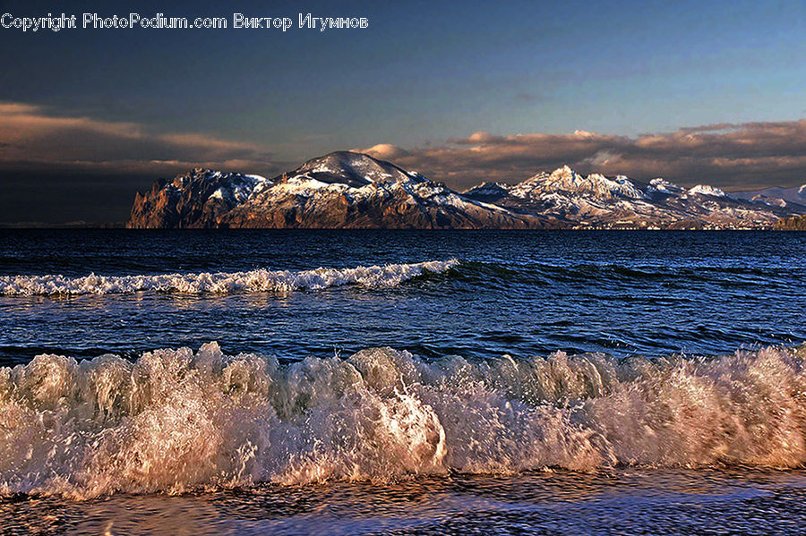 Mountain, Mountain Range, Outdoors, Coast, Sea, Water, Ocean