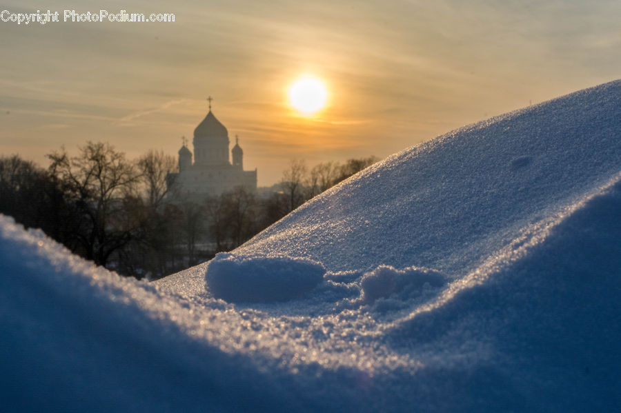Architecture, Bell Tower, Clock Tower, Tower, Frost, Ice, Outdoors