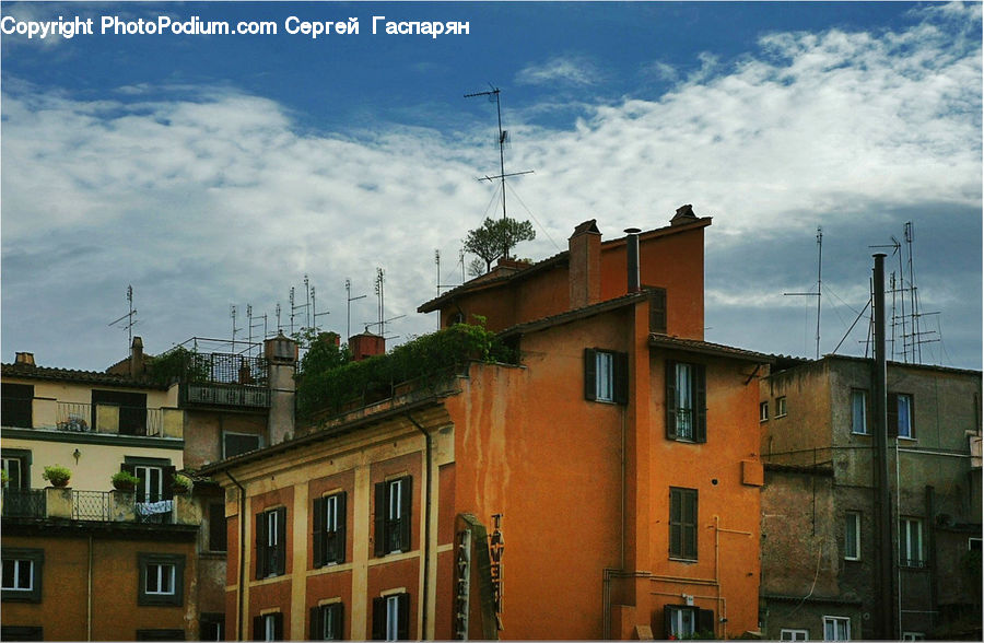 Building, Housing, Brick, Apartment Building, High Rise, Alley, Alleyway