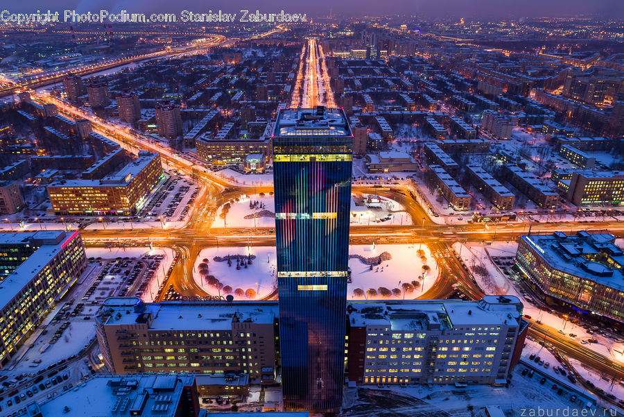 Shipping Container, Aerial View, City, Downtown, Metropolis, Urban, Architecture