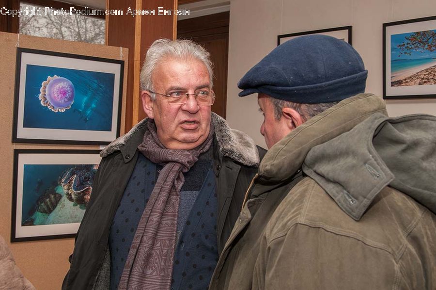 People, Person, Human, Man, Coat, Overcoat, Art