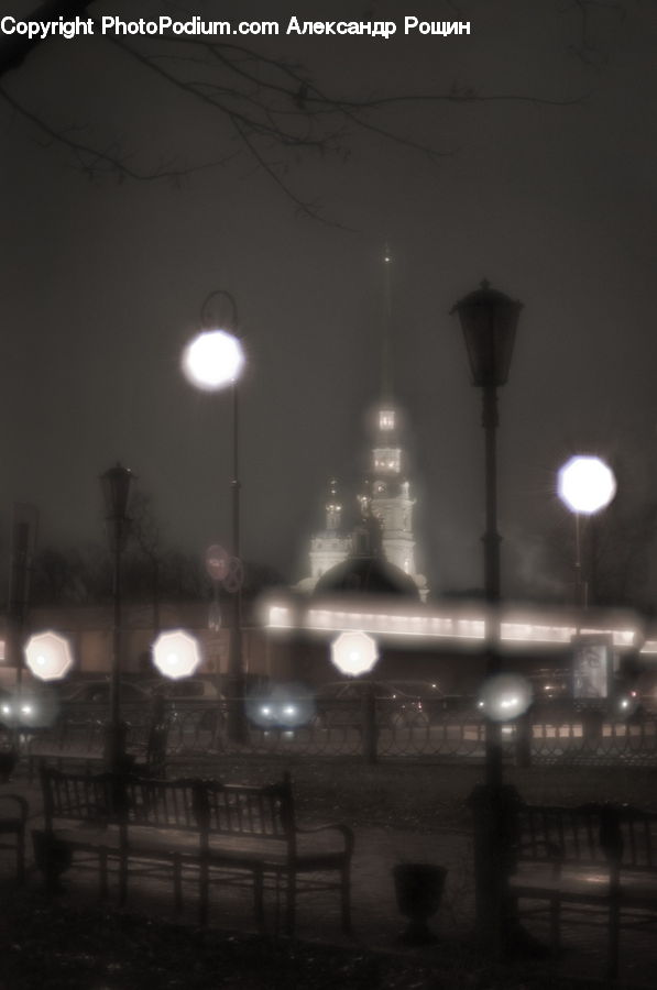 Lighting, City, Downtown, Building, Urban