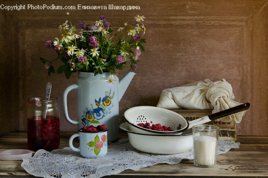 Plant, Potted Plant, Cup, Pot, Pottery, Teapot, Coffee Table