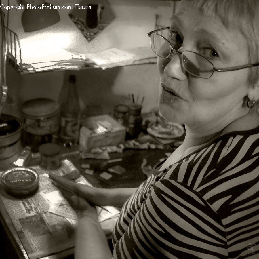 Person, Portrait, Dish, Food, Plate