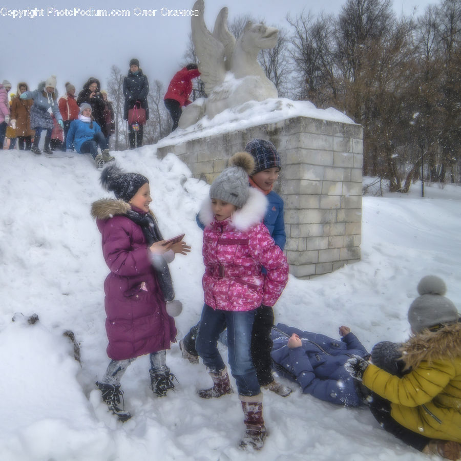 People, Person, Human, Ice, Snow, Snowman, Winter