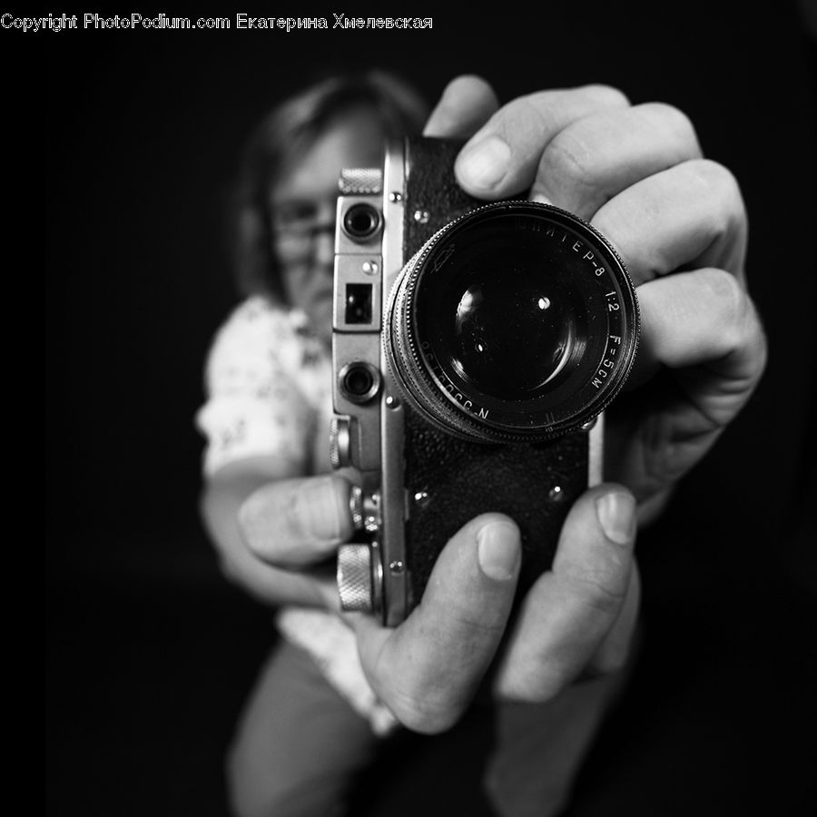 Camera, Electronics, Person, Photographer, Video Camera, Portrait