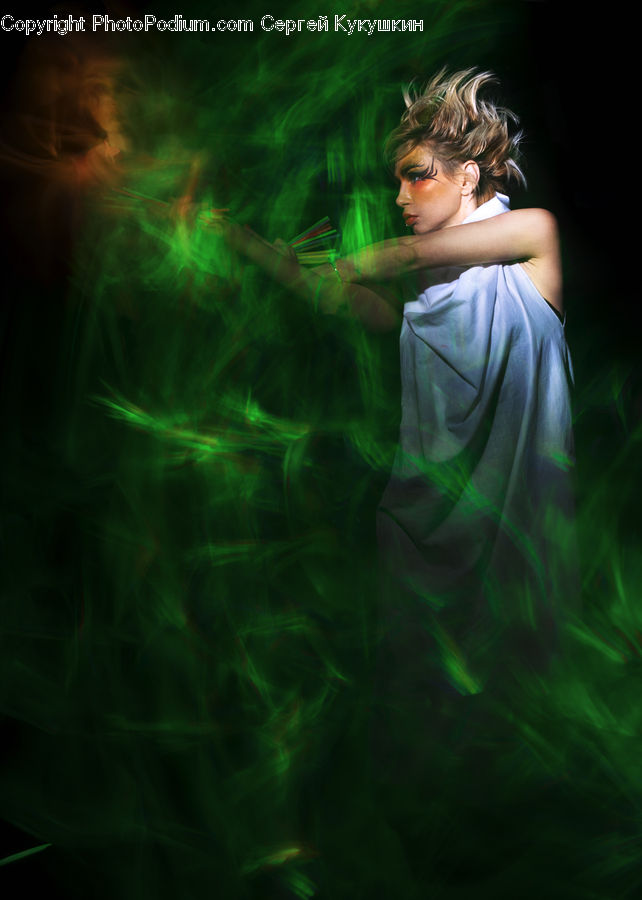 People, Person, Human, Dance, Dance Pose, Fractal, Light