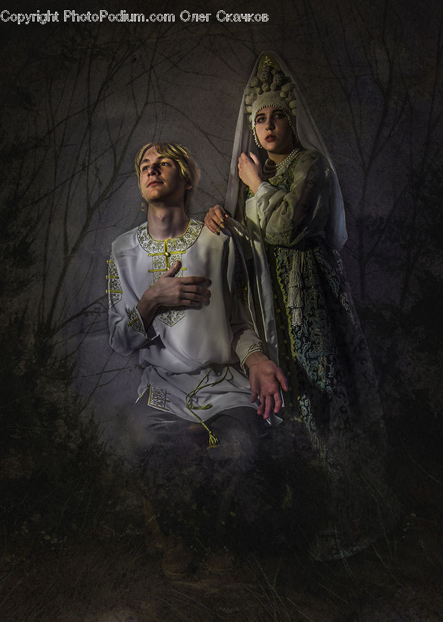 People, Person, Human, Crypt, Dungeon, Costume, Blanket