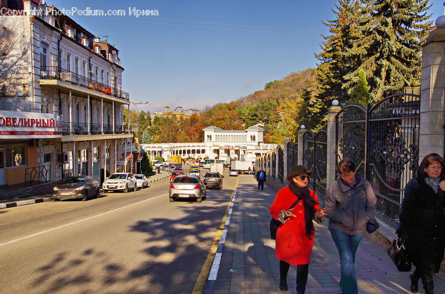 Human, People, Person, Coat, Road, Street, Town