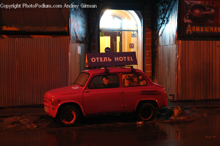 Automobile, Car, Sedan, Vehicle, Cab, Taxi, Shipping Container