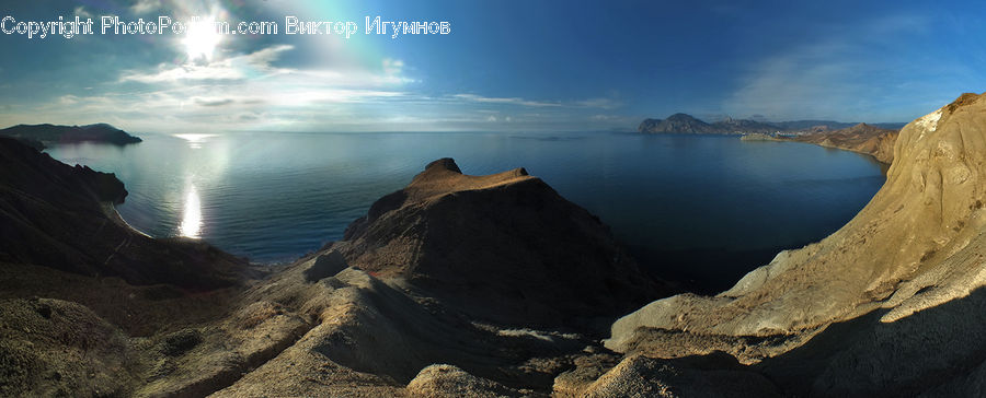 Cliff, Outdoors, Coast, Sea, Water, Promontory, Sand