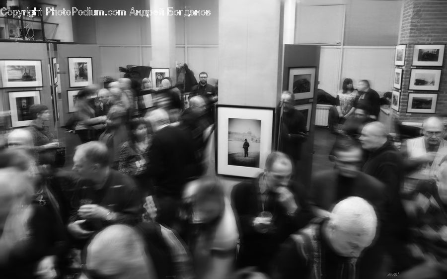 People, Person, Human, Silhouette, Crowd, Classroom, Torso