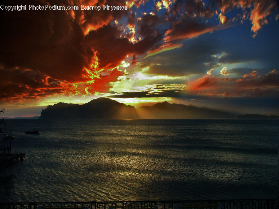 Dawn, Dusk, Sky, Sunrise, Sunset, Red Sky, Outdoors
