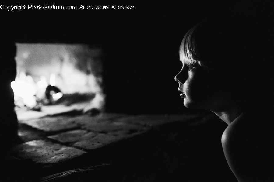 People, Person, Human, Female, Girl, Woman, Fireplace