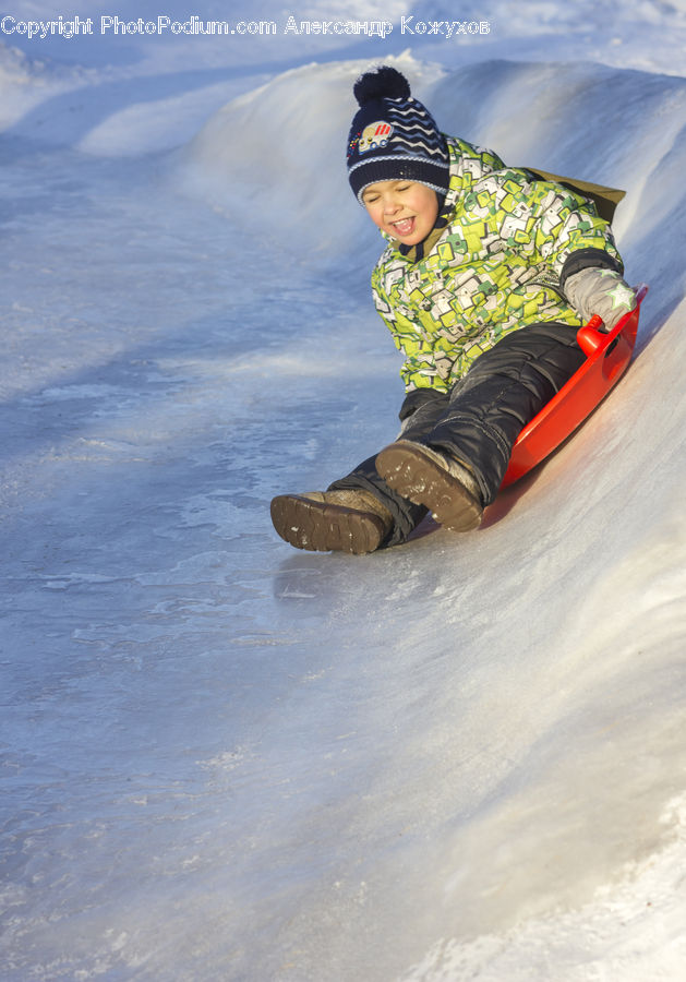 People, Person, Human, Sled, Face, Portrait, Smile