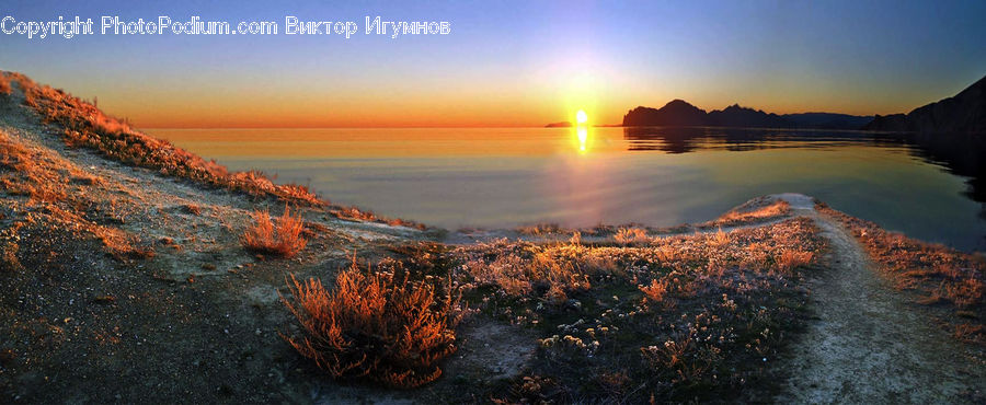 Dusk, Outdoors, Sky, Sunlight, Sunrise, Sunset, Coast