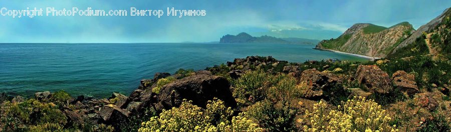 Coast, Outdoors, Sea, Water, Promontory, Crest, Mountain