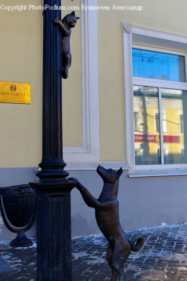 Column, Pillar, Lamp Post, Pole, Art, Gargoyle, Statue