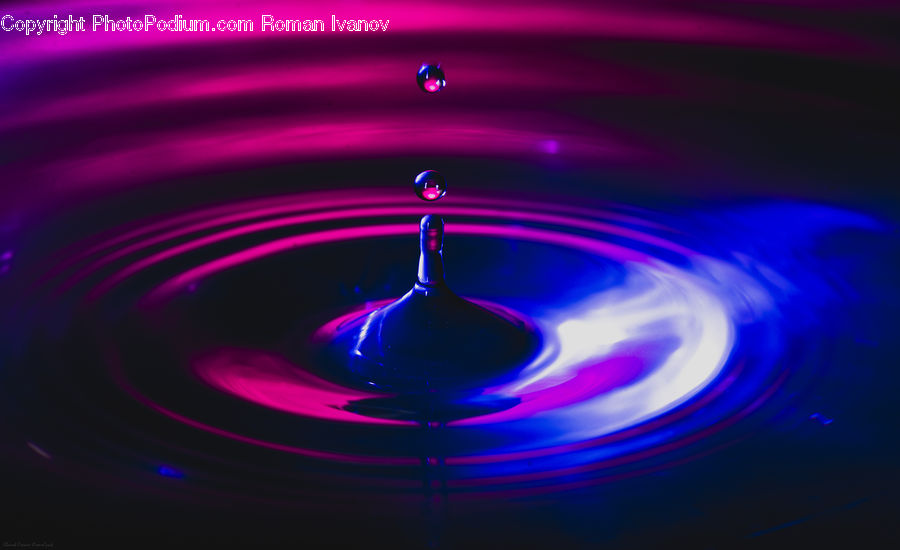 Droplet, Outdoors, Ripple, Water, Fractal, Light